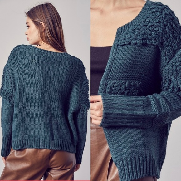 BNWT DO+BE Cardigan Sweater, Deep Ocean - Picture 3 of 5